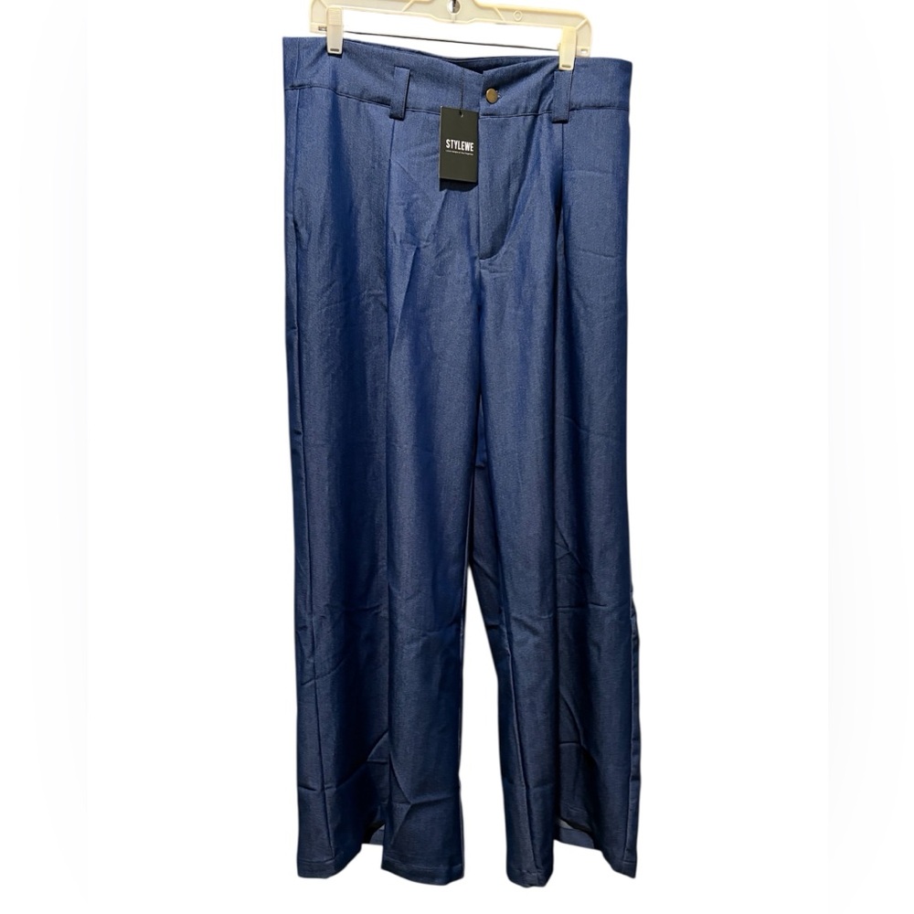 Stylewe NWT Stylish Blue Wide Leg Pants
